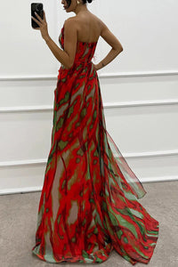 Lily - Vibrant Draped Dress
