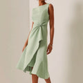 Fehaute Dress Nwt Fehaute Sleeveless Light Green Mindi Length Twist