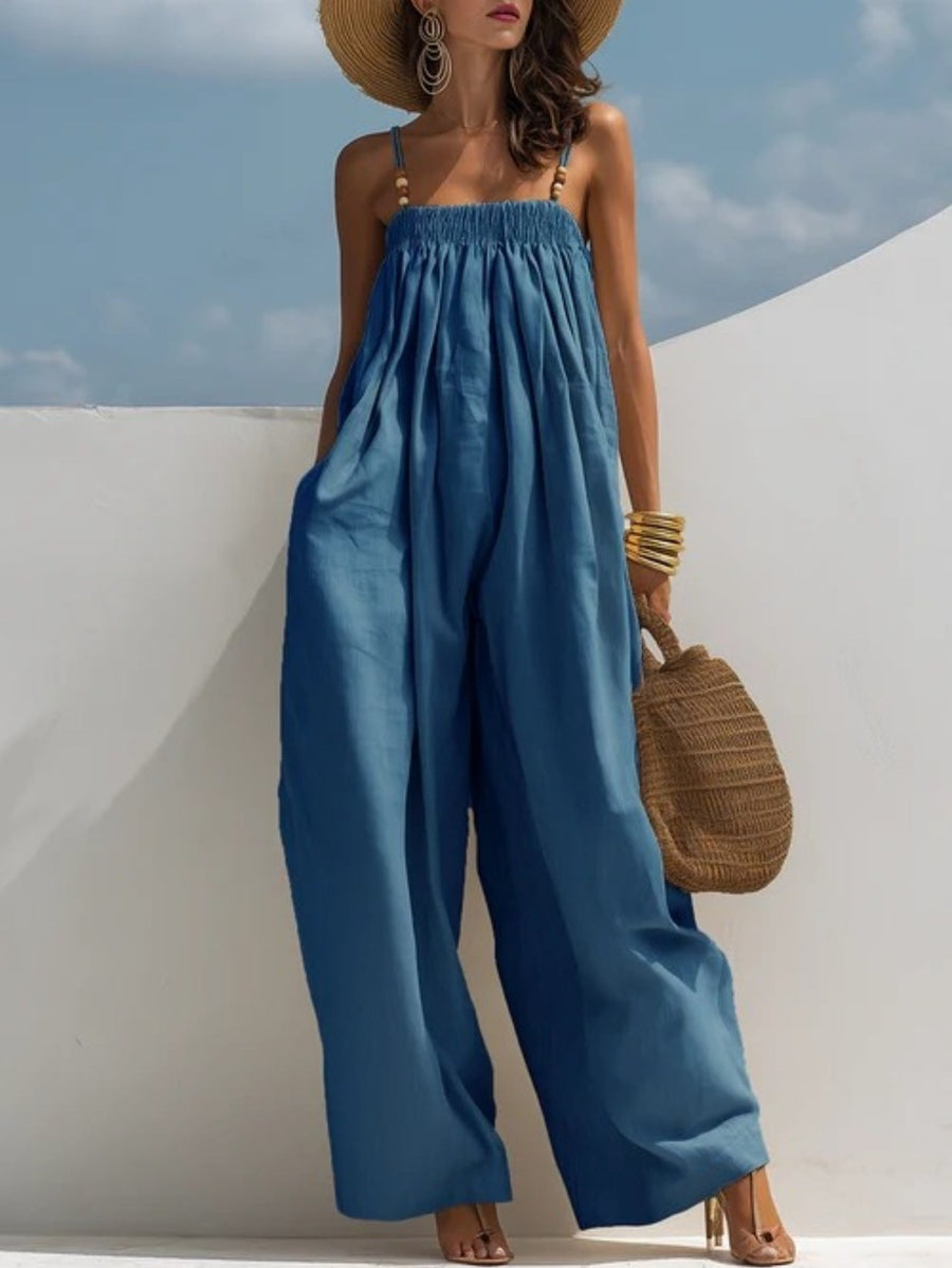 Tamsin - Denim Wide-Leg Jumpsuit