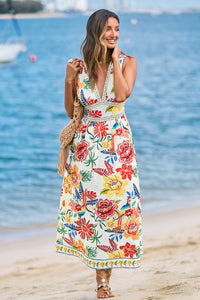 Sabrina Tropical Maxi Dress