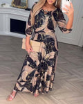 Gloria – Printed Chiffon Maxi Dress