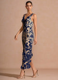Cireth Navy Maxi Dress Ready to Ship