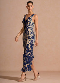Cireth Navy Maxi Dress Ready to Ship