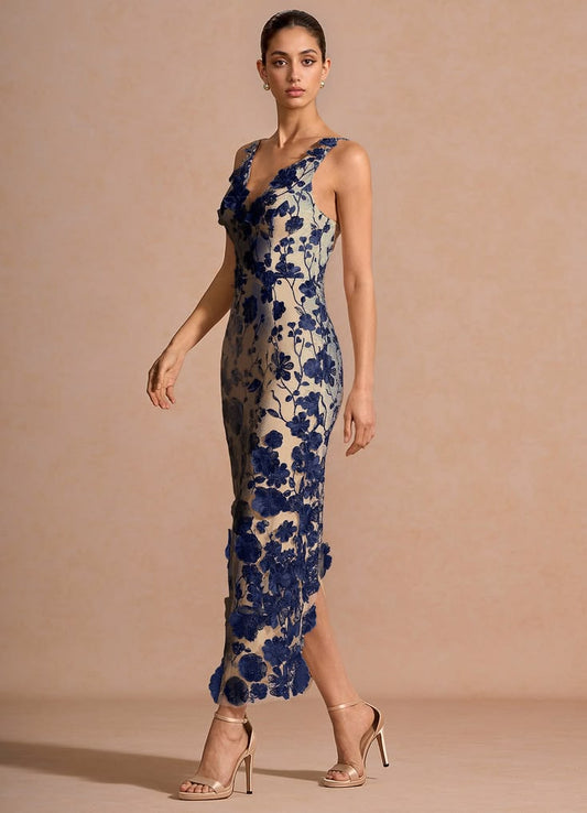 Cireth Navy Maxi Dress Ready to Ship