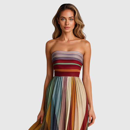 Isola | Chic Long Dress With Elegant Details S