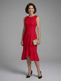 Amity - Sleeveless Midi Dress with Wrap Detail