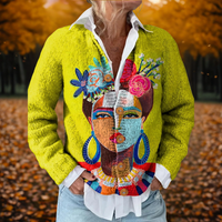 Anna | Art Printed Cardigan Multicolour