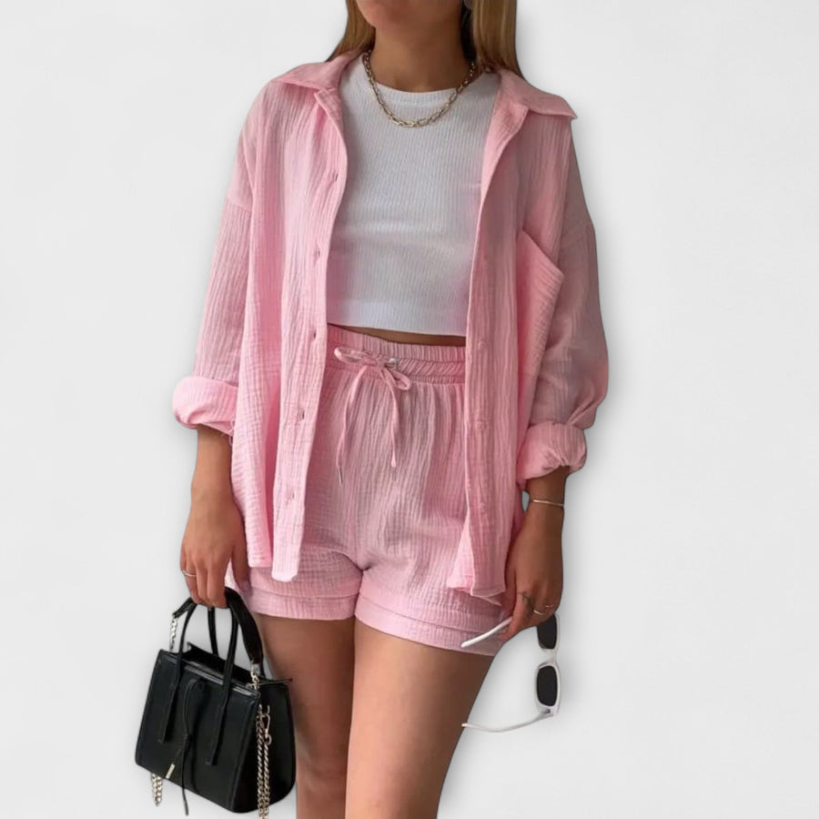 Roselina | Elegant Top & Bottom Light Pink