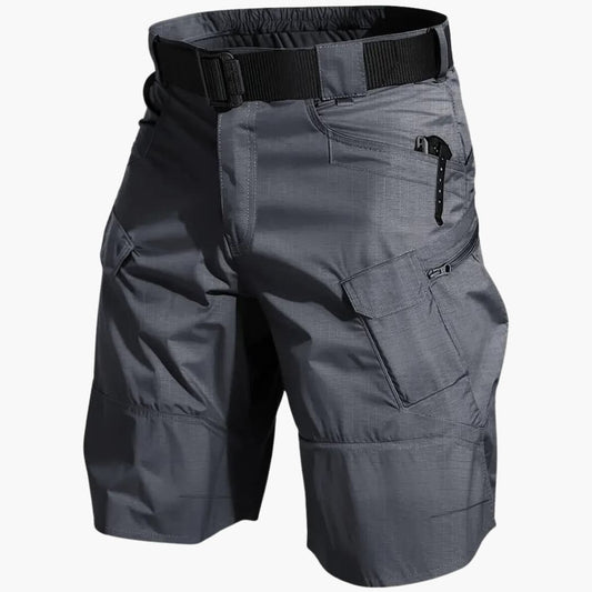 Cargo Shorts - Elastic Waist Utility Work Shorts for Men – Grey