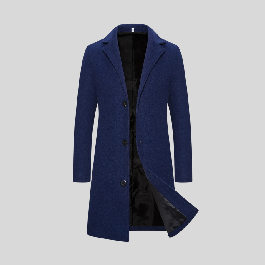 Rhys – Long Wool Coat