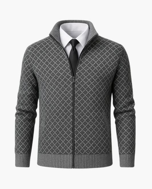 Gilbert - Checked Jacket – Light Grey