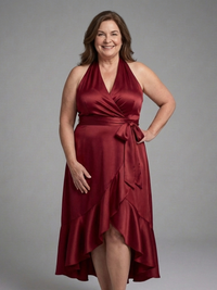 Annika - High-Low Dress with Spaghetti Straps