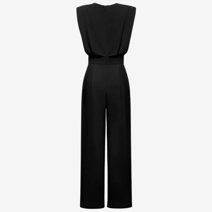 Aria - Belted Fluid Jumpsuit