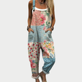 Georgia - Comfortable Printed Dungarees