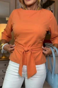Halcyon - Tie Waist Elegant Top
