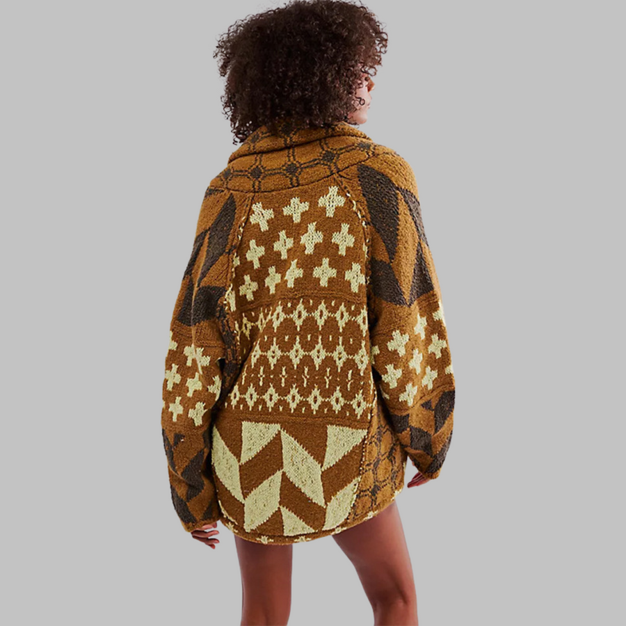 Evangelia | Elegant Cardigan Brown
