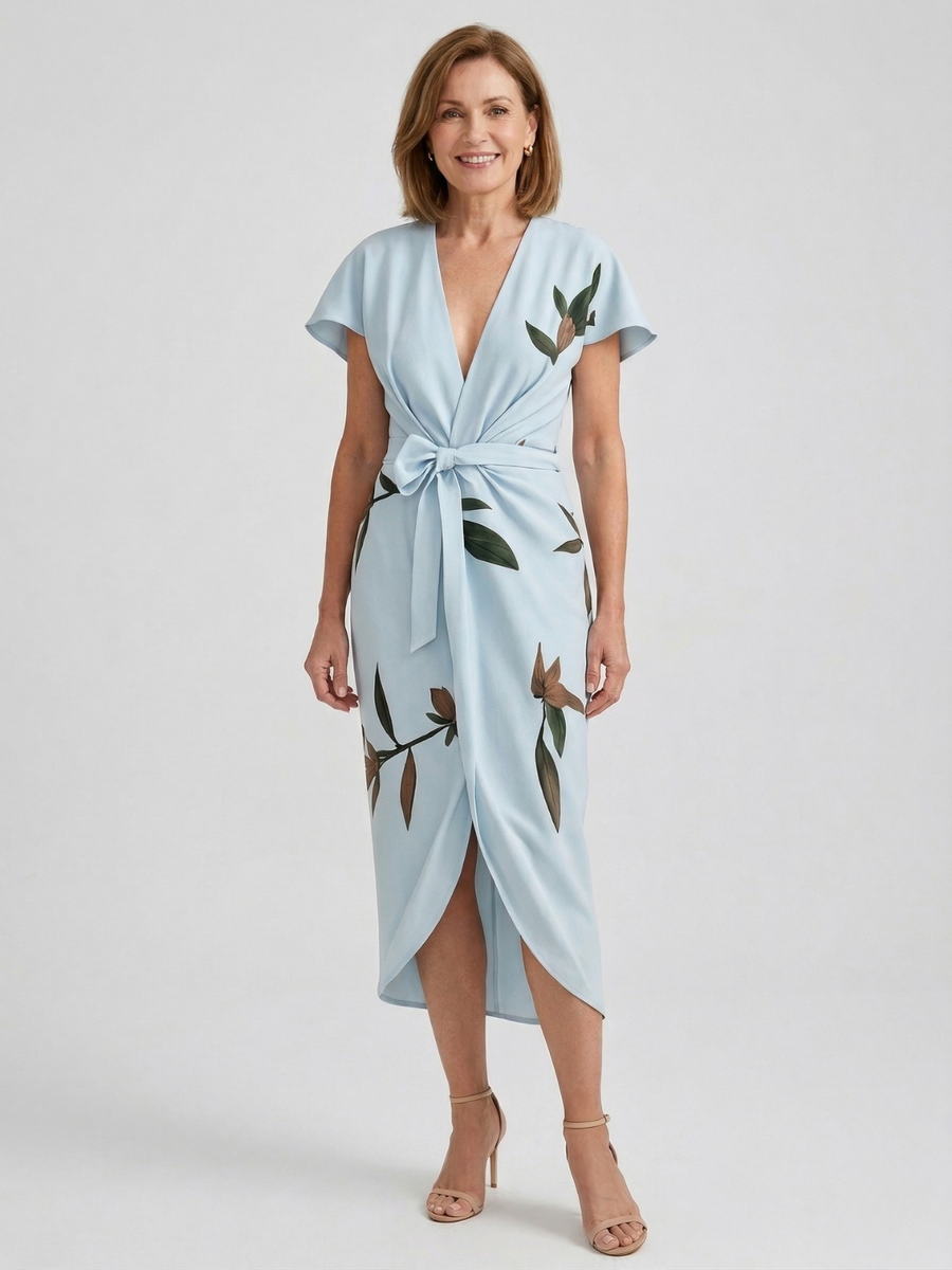 Cassia - Vera Elegant Wrap Dress