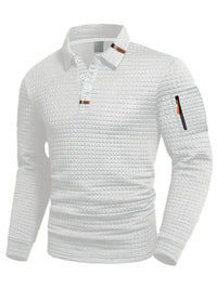 Gabriel – Textured Polo Shirt with Breathable Warm Fabric
