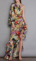 Printed Maxi Dress L