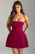 Asha Mini Dress Wine