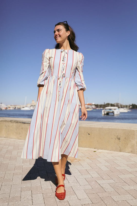 Modest Summer Dress With Timeless Americana Charm