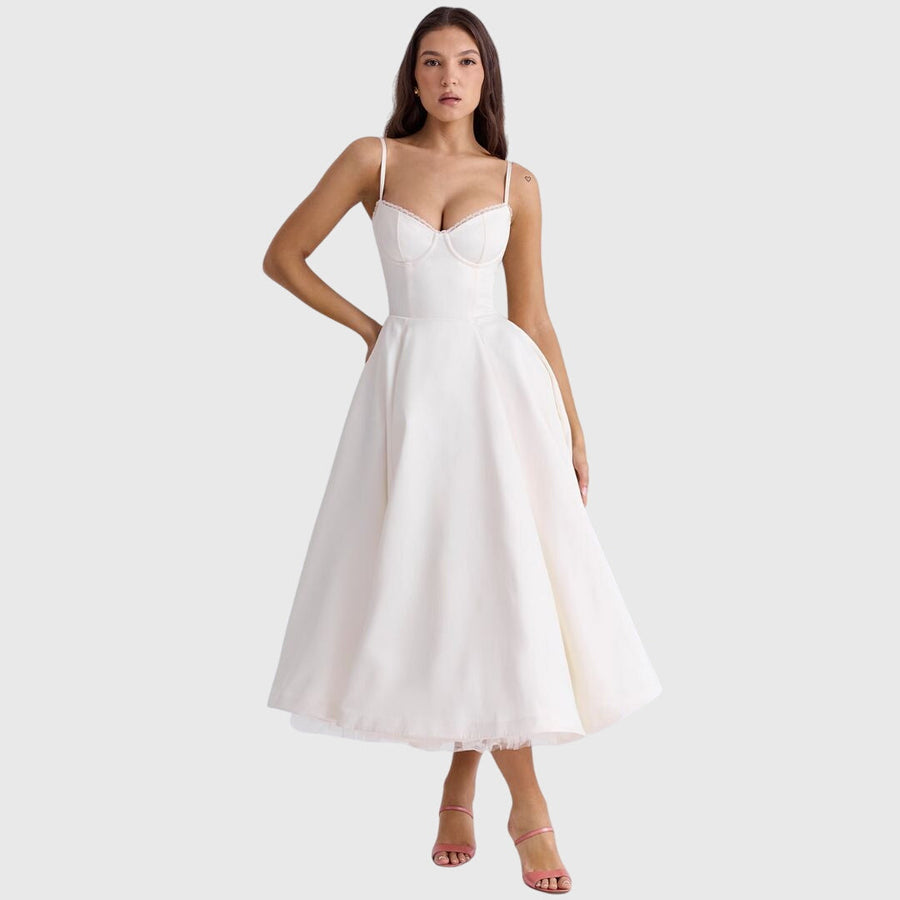 Jane | Elegant Maxi Dress White