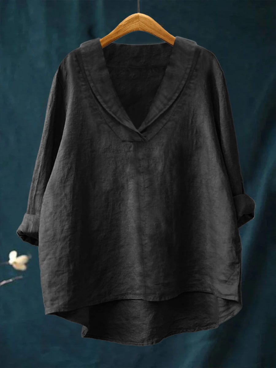 Sabina - Elegant Linen Summer Blouse