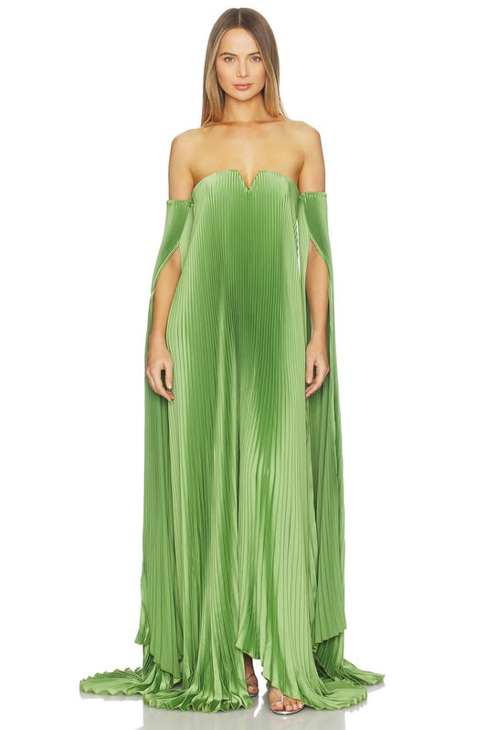 Black Tie Gown With Drama Sleeves