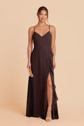 Grey Theresa Chiffon Espresso Dress