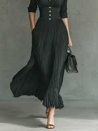 Georgina - Long Sleeve Maxi Dress