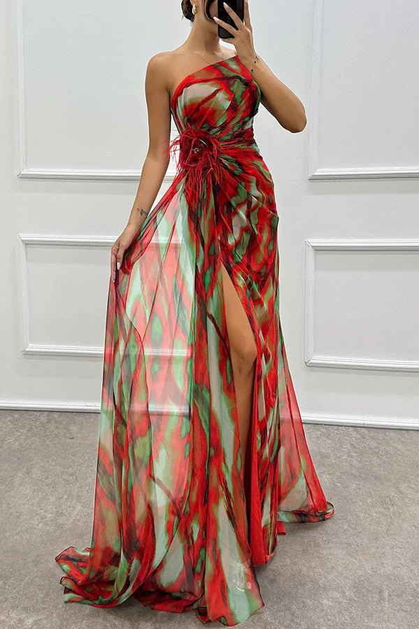 Lily - Vibrant Draped Dress