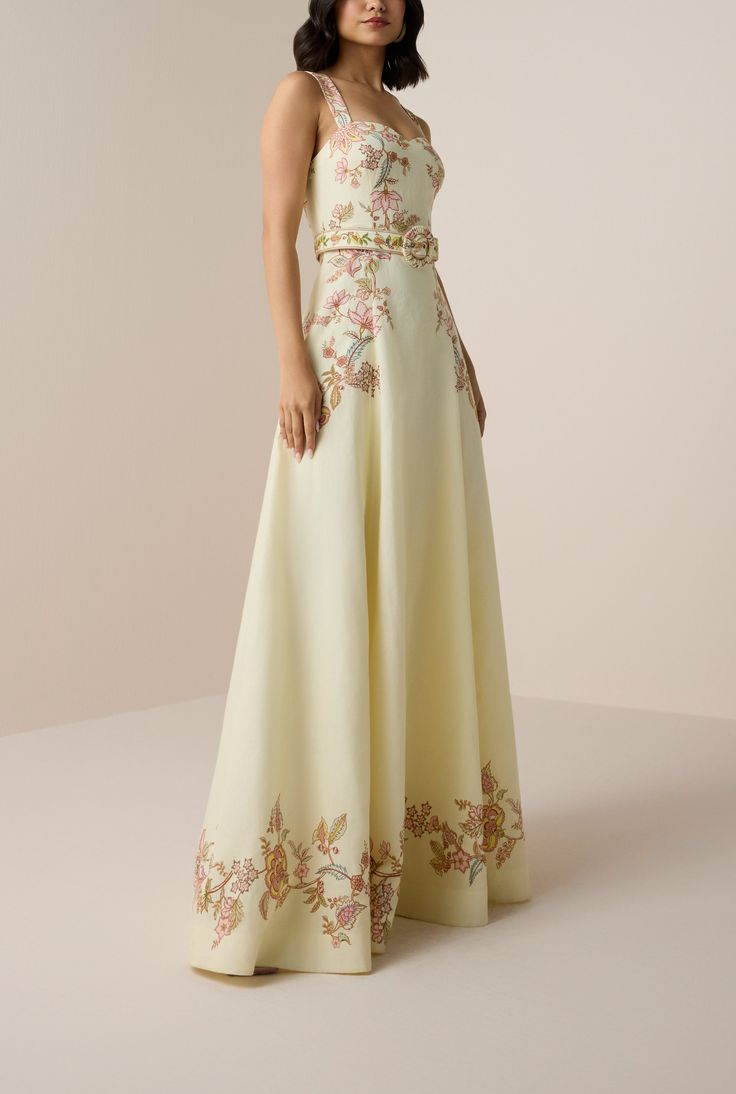 Riah Buckle Long Dress