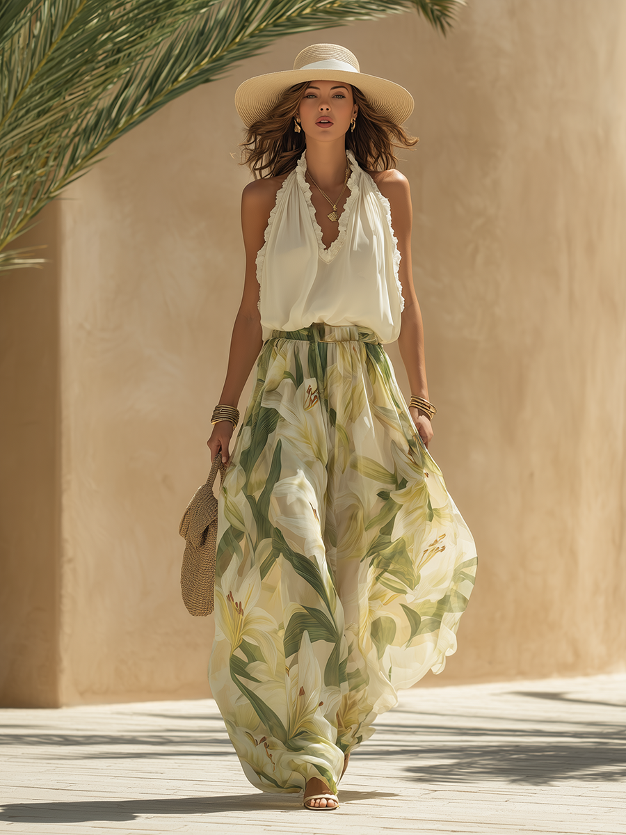 Tali – Elegant Floral Two-Piece Set