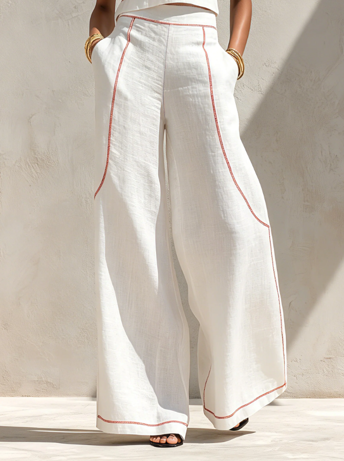 Willow – Sleeveless Top and Wide-Leg Trouser Set