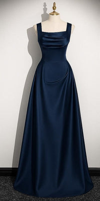 Prom Dress Satin In 130+ Colors S1006 Navy Long Formal Gown 2026