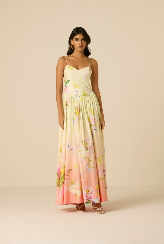 Avya Corset Maxi Dress