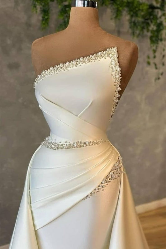 A Line Asymmetrical Beaded Floor Length Open Back Sleeveless Prom