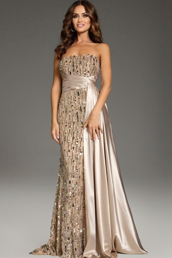 42427 Prom Long Beaded Formal Evening Dress