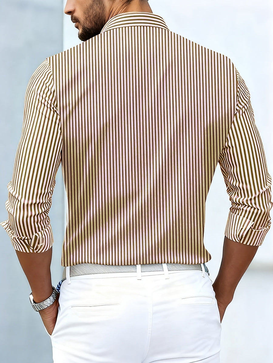 Beau – Vintage Striped Long Sleeve Shirt