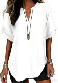 Ursa - Soft V-Neck Everyday Blouse