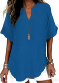 Ursa - Soft V-Neck Everyday Blouse