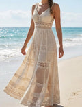 Crochet Maxi Dress Pattern, Boho Lace Beach Dress Pdf, Summer A Line