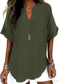 Ursa - Soft V-Neck Everyday Blouse