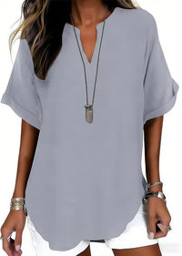 Ursa - Soft V-Neck Everyday Blouse