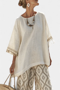 Isolde – Sophisticated Top and Casual Trousers