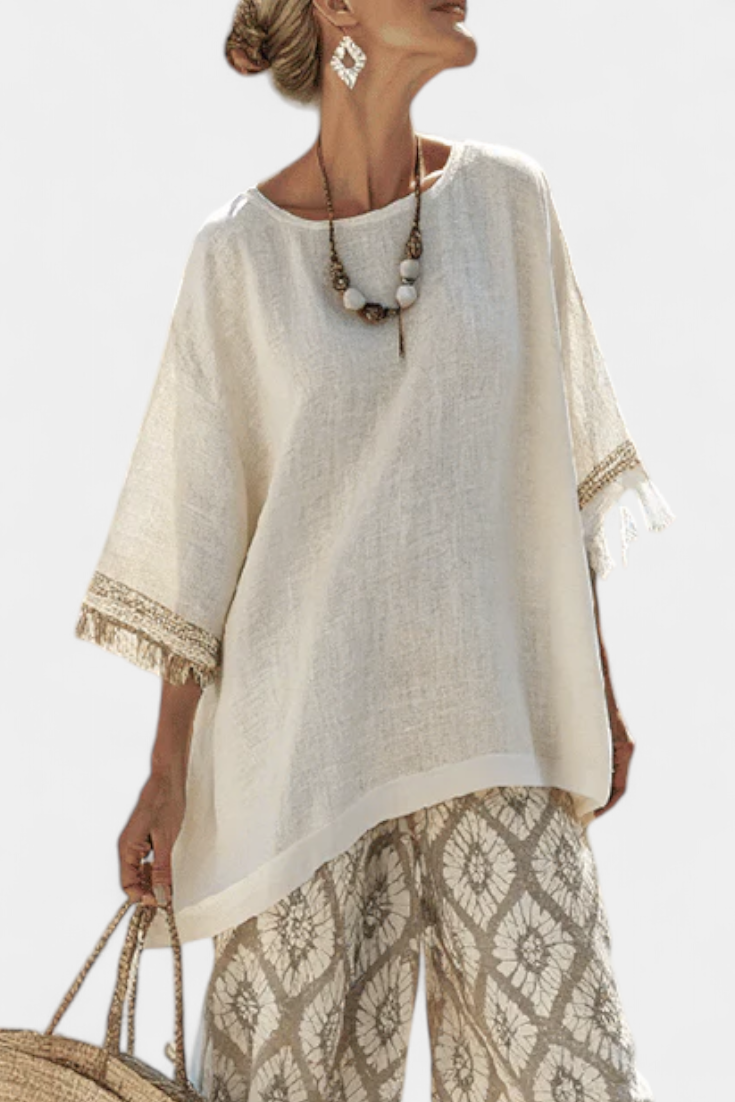 Isolde – Sophisticated Top and Casual Trousers