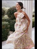 Petal & Pup Dress Nwt Petal & Pup Betina Bow Front Maxi Dress Multi