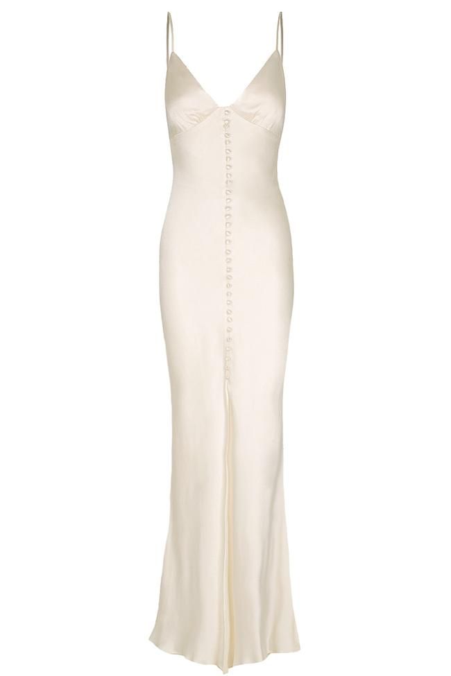 Lace Back Maxi Dress in Cream