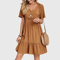Jasmine | Elegant Flattering Dress Khaki