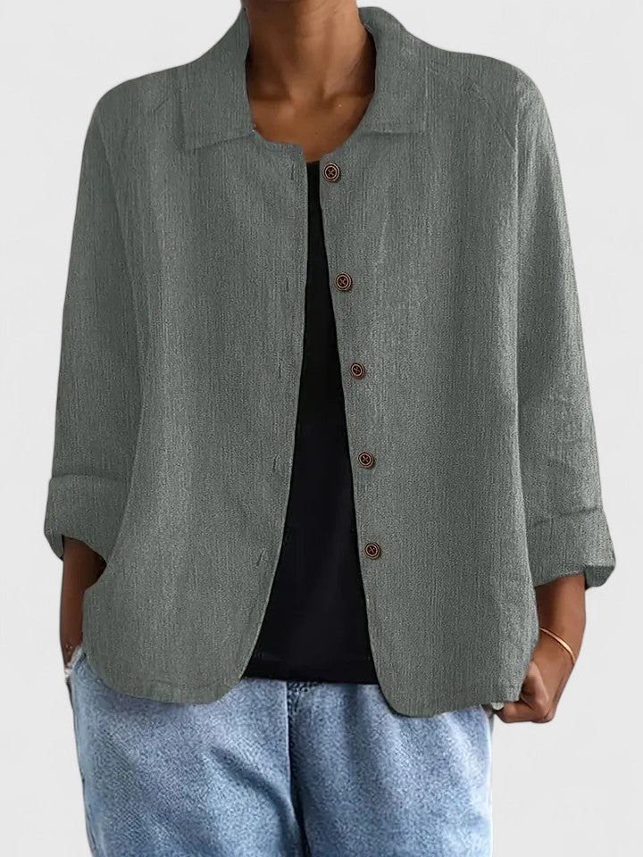 Claudine | Sophisticated Top Gray